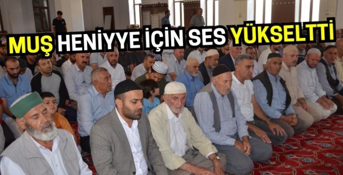 Muş Heniyye için ses yükseltti: İslam ve Mescid-i Aksa için verdi