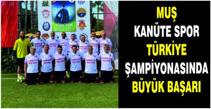 Muş Kanüte Spor Türkiye şampiyonasında büyük başarı