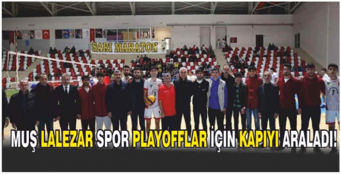 Muş Lalezar spor playofflar için kapıyı araladı!