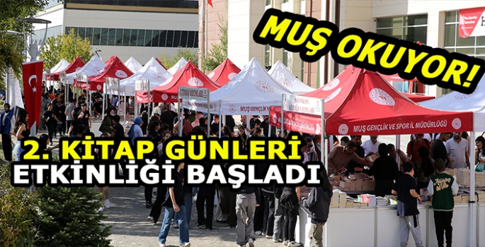 Muş okuyor! 2. Kitap günleri etkinliği başladı