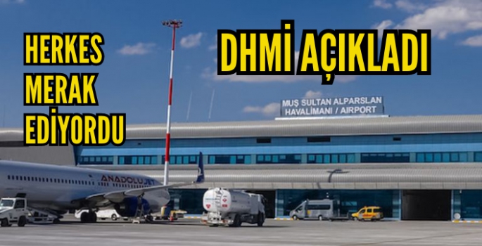 Muş Sultan Alparslan Havalimanı’ndaki yolcu trafiği açıklandı! İşte dikkat çeken rakamlar!