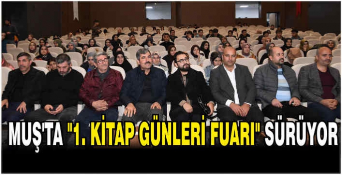 Muş'ta 1. Kitap Günleri Fuarı sürüyor 