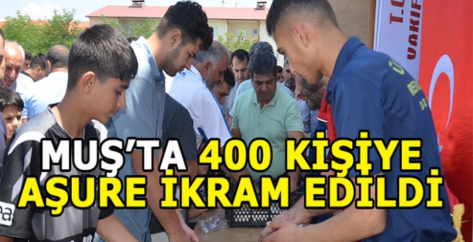 Muş'ta 400 kişiye aşure ikram edildi