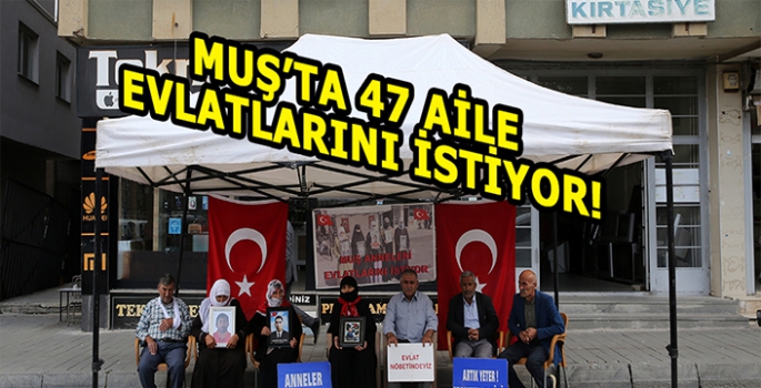 Muş'ta 47 aile evlatlarını istiyor!