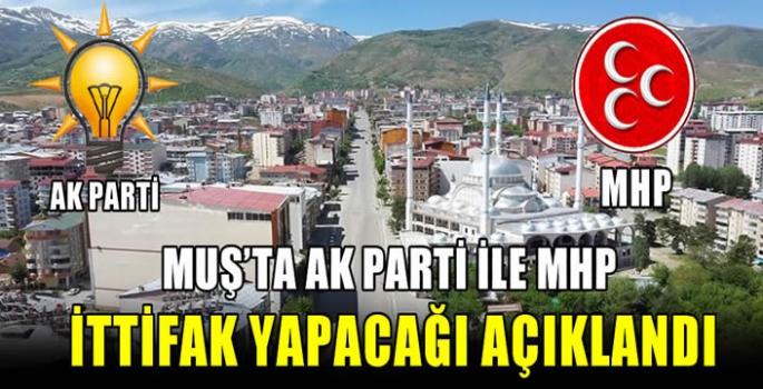 Muş’ta AK Parti ile MHP ittifak yapacağı açıklandı