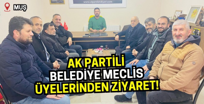 Muş’ta AK Partili Belediye Meclis Üyelerinden Gazeteciler Birliği’ne ziyaret