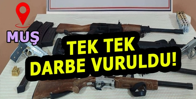 Muş’ta başarılı asayiş uygulamaları: Tek tek darbe vuruldu!