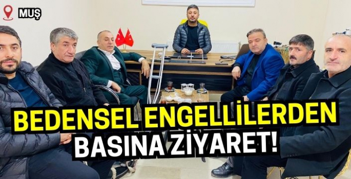 Muş'ta Engelliler ve Basın Bir Araya Geldi