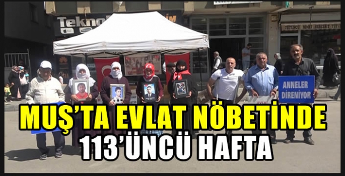 Muş’ta evlat nöbeti 113’üncü haftada: Teslim olun