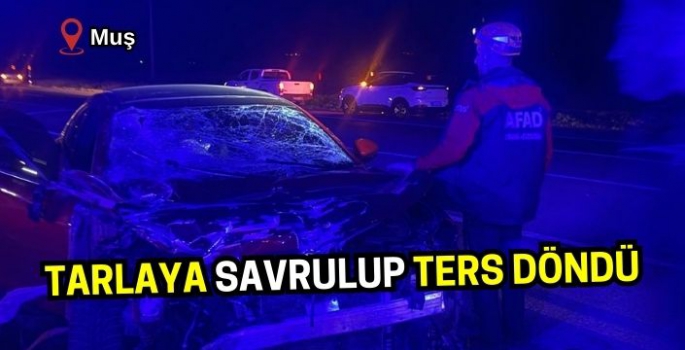 Muş’ta feci kaza: 5 yaralı! 