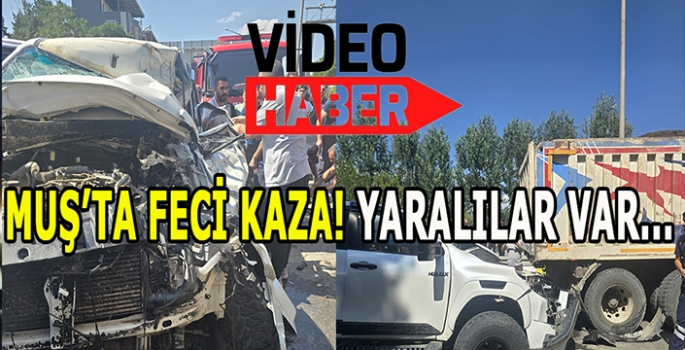 Muş’ta feci trafik kazası: Yaralılar var!