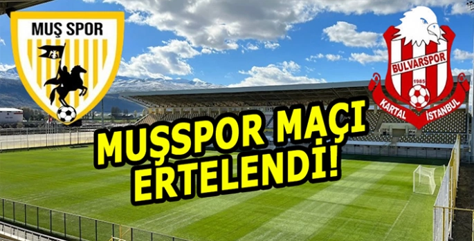 Muş’ta futbola kar engeli: Muşspor maçı ileri tarihe ertelendi!