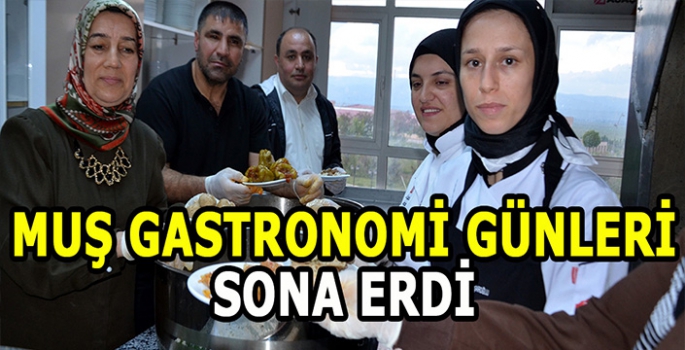 Muş'ta gastronomi günleri programı sona erdi