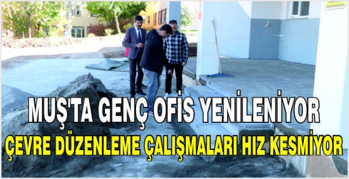 Muş’ta genç ofis yenileniyor: Çevre düzenleme çalışmaları hız kesmiyor