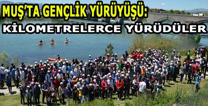 Muş'ta Gençlik Yürüyüşü: 3 Kilometre yürüdüler