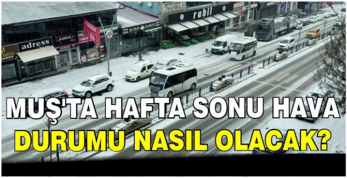 Muş’ta hafta sonu hava durumu nasıl olacak?