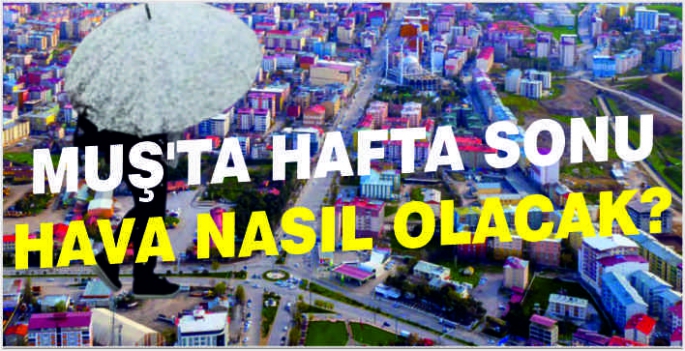 Muş'ta hafta sonu hava nasıl olacak?