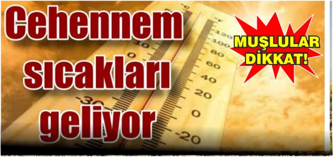 Muş’ta hava sıcaklıkları hem vatandaşları hem de hayvanları bunalttı