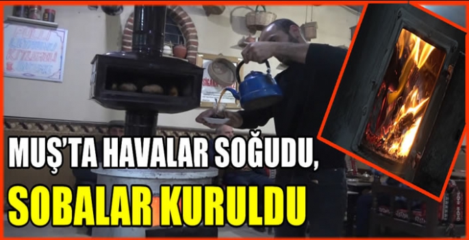 Muş’ta havalar soğudu, sobalar kuruldu: 3 ton odun ve 3 ton kömür yakıyoruz