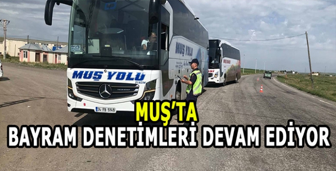 Muş'ta jandarma ekipleri bayram tatilinde denetimlerini sürdürüyor