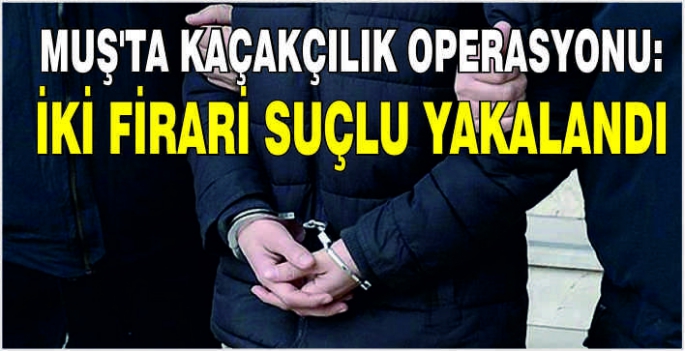 Muş’ta kaçakçılık operasyonu: İki firari suçlu yakalandı