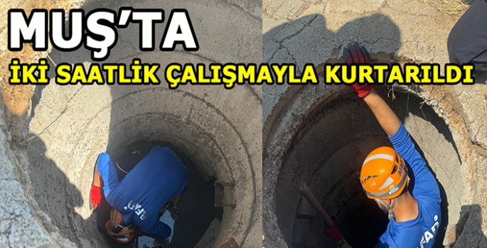 Muş’ta kanalizasyon çukuruna düşütü: Ekipler seferber oldu!