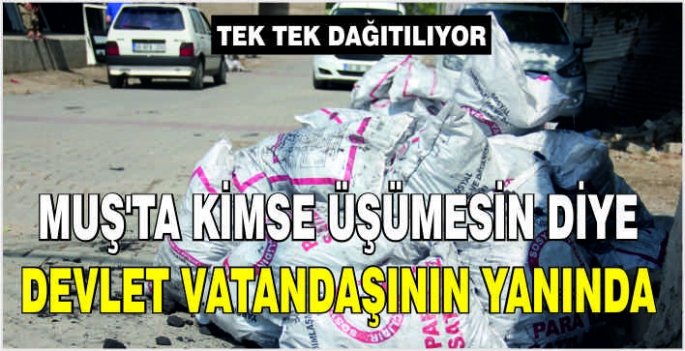 Muş’ta kimse üşümesin diye devlet vatandaşının yanında: Tek tek dağıtımı yapıldı