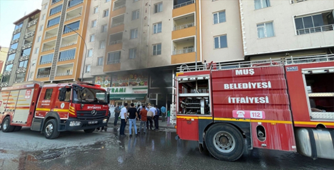 Muş’ta korku dolu anlar: Tekstil atölyesinde yangın çıktı!