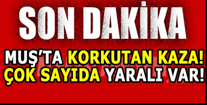 Muş’ta korkunç kaza: Takla atarak şarampole yuvarlandı! Çok sayıda yaralı var!