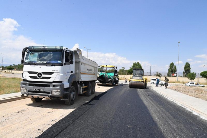 Muş'ta Kulp-Kızılağaç kara yolu asfaltlanıyor