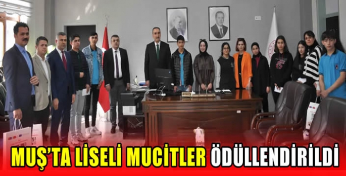 Muş’ta Liseli mucitler ödüllendirildi