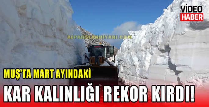 Muş'ta mart ayındaki kar kalınlığı rekor kırdı! 