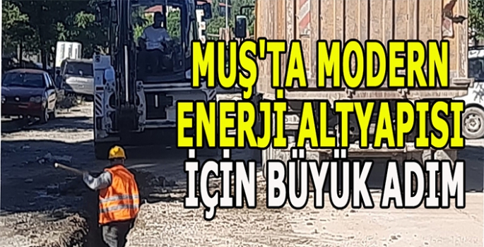 Muş'ta modern enerji altyapısı için büyük adım