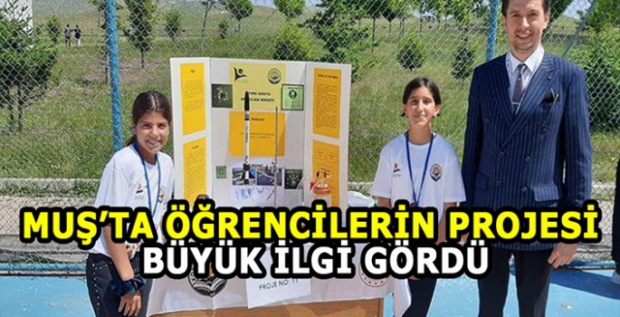 Muş’ta öğrencilerin hazırladığı proje ilgi gördü! Çevre dostu hidojen roketi