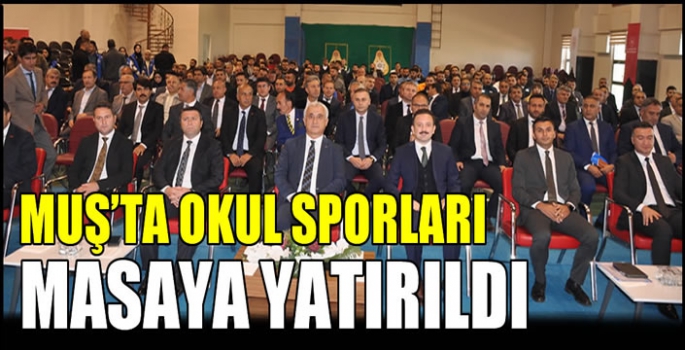 Muş’ta Okul Sporları İl Koordinasyon Kurulu toplantısı yapıldı