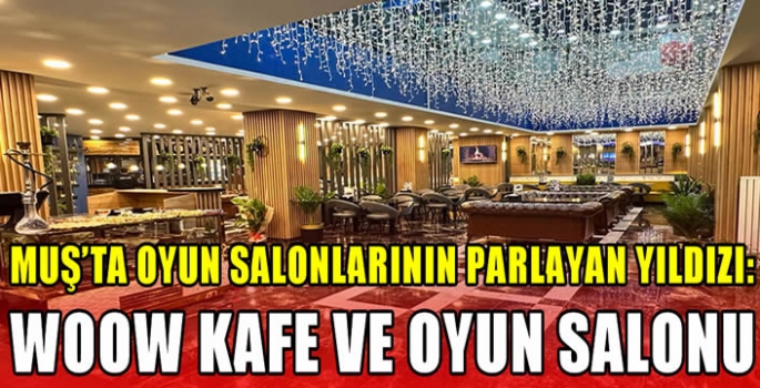 Muş’ta Oyun Salonlarının Parlayan Yıldızı: Woow Kafe ve Oyun Salonu