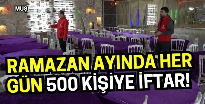 Muş’ta Ramazan ayında her gün 500 kişiye iftar! Çocuklara bayramlık hediye