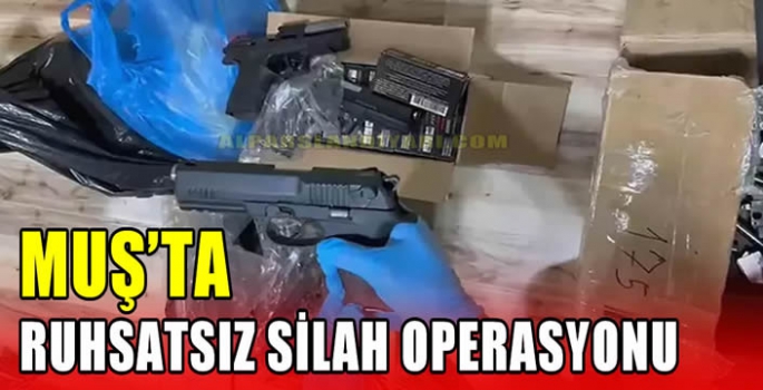 Muş’ta ruhsatsız silah operasyonu