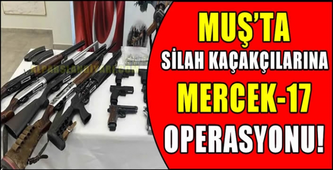 Muş’ta silah kaçakçılarına Mercek-17 operasyonu!