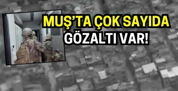 Muş'ta suç örgütüne Kuyu-37 darbesi: Çok sayıda gözaltı var!