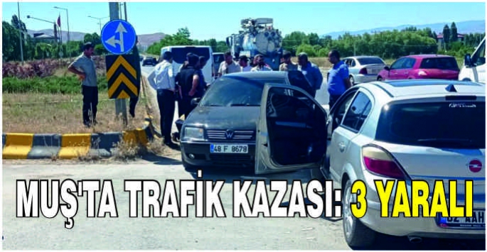 Muş’ta trafik kazası: 3 Yaralı