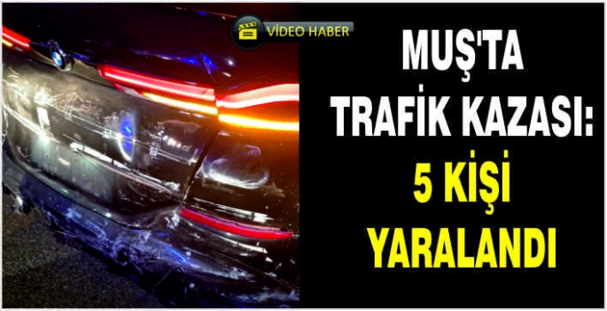 Muş'ta trafik kazası: Beş kişi yaralandı