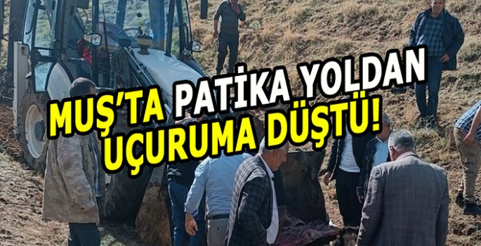 Muş’ta uçuruma yuvarlandı! Yardımına Muş Belediye ekipleri yetişti