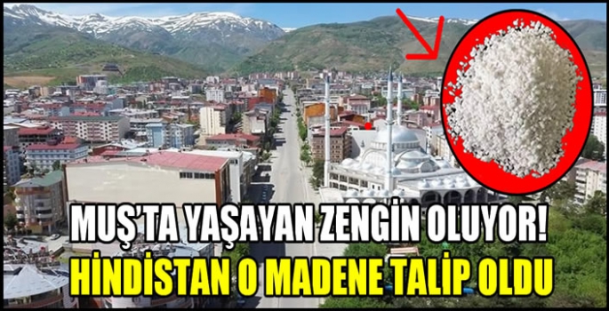 Muş'ta yaşayan zengin oluyor! Hindistan o madene talip oldu... Muş'un topraklarından adeta fışkırdı