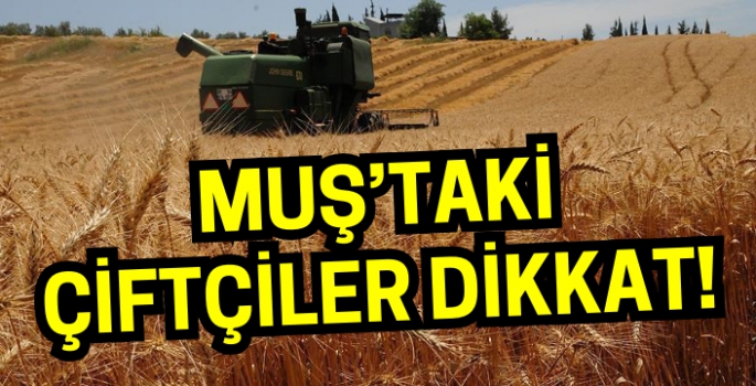 Muş’taki çiftçiler dikkat: Yüzde 50 ilave üretim desteği verilecek!