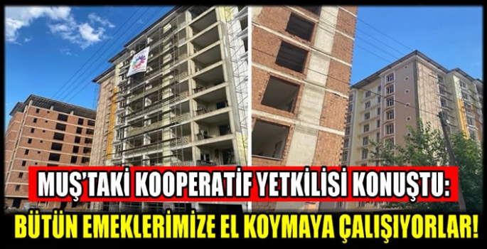 Muş’taki kooperatif yetkilisi konuştu: Bütün emeklerimize el koymaya çalışıyorlar!