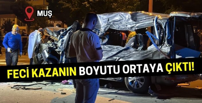 Muş’taki ölümlü kazanın fotoğrafları olayın boyutunu gözler önüne serdi!