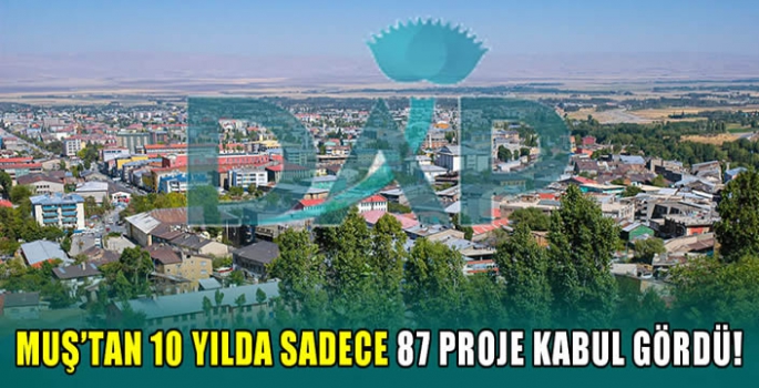 Muş’tan 10 yılda sadece 87 proje kabul gördü!