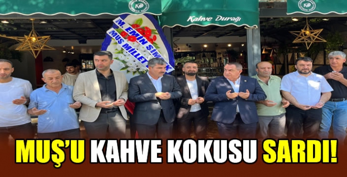 Muş’u kahve kokusu sardı! Kahve Durağı yenilenen yüzüyle yeniden hizmette