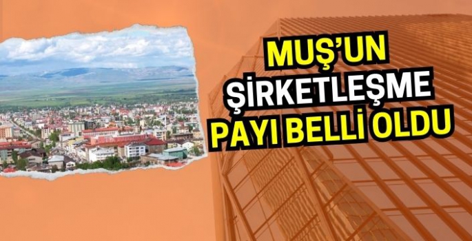 Muş’un şirketleşme payı belli oldu: İşte dikkat çeken Nisan raporu